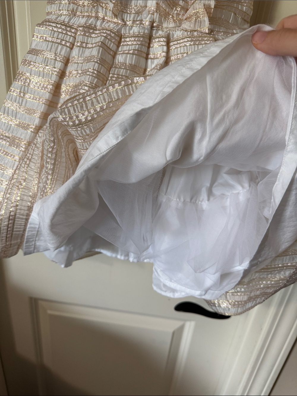 Janie and Jack Stripe Shimmer Special Occasion Dress - Picture 3 of 5